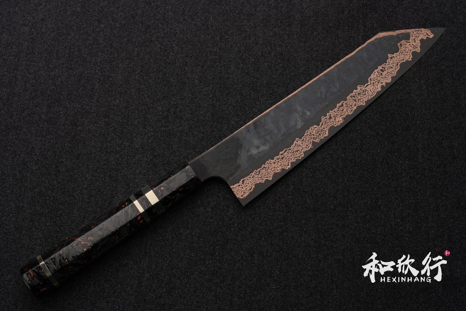初心x 二唐喜悅ヨロコビ有色SLD 黑染仕上切付牛刀
